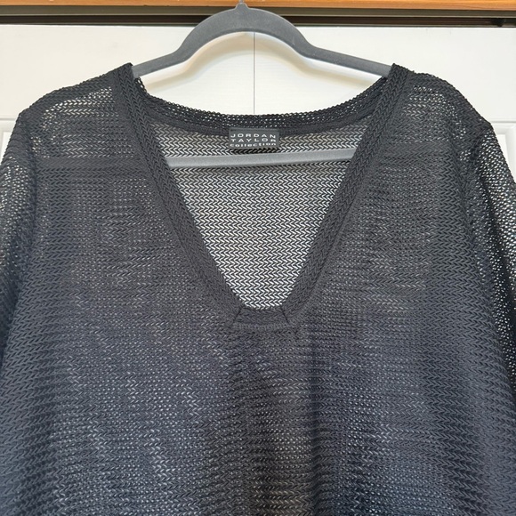 Jordan Taylor Women's Black Mesh Swimsuit Cover Up - Picture 4 of 6